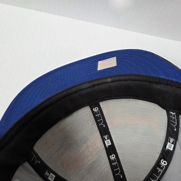 New York Knicks Hat Cap Snapback Gray New Era 9Fifty Hardwood Classics Big Logo - Picture 11 of 14